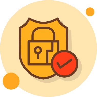 güvenlik kilidi simgesi, vektör illüstrasyonu