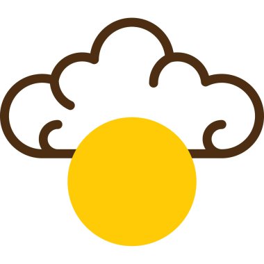 Bulut. Web simgesi basit tasarım