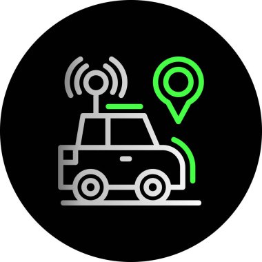 Gps konum simgesi beyaz arkaplanda izole edilmiş moda tasarım biçimi