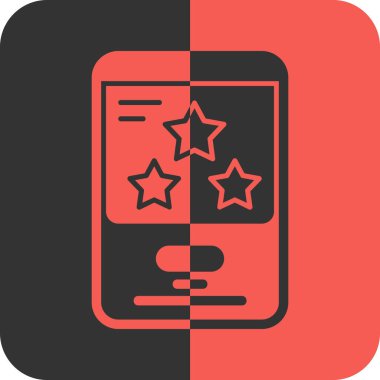 Bir yıldızlı akıllı telefon.