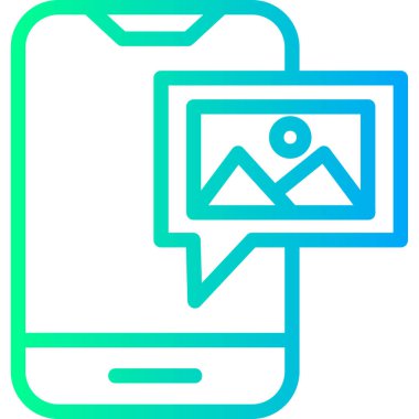 Mobil uygulama simgesinin vektör illüstrasyonu