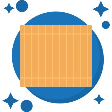 Beyaz ve mavi çizgili bir karikatür arkaplanının vektör çizimi