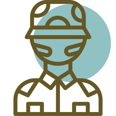 Maskeli bir adamın vektör çizimi