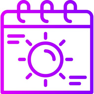 Takvim simgesi, vektör illüstrasyonu basit tasarım