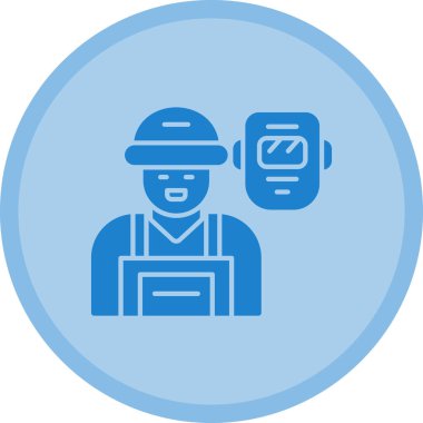 çiftçi vektör illüstrasyon simgesi