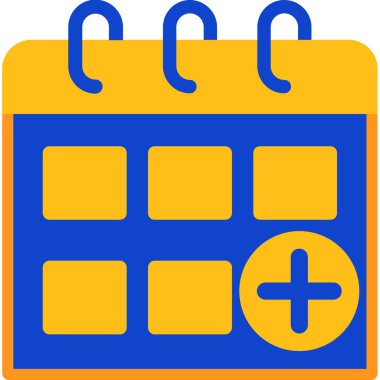 Takvim. Web simgesi basit illüstrasyon