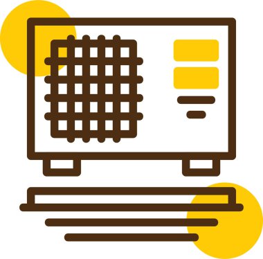 bilgisayar ağı simgesi, vektör illüstrasyonu