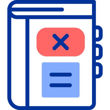 Web simgesi iptal, illüstrasyon vektör