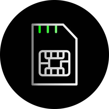 Modern bir bilgisayar simgesinin vektör çizimi