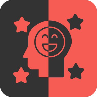 Mutlu gülen yüzün vektör çizimi