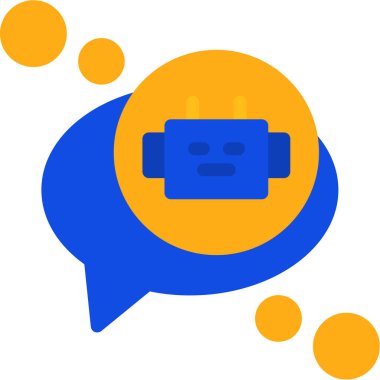 Konuş. Web simgesi basit illüstrasyon