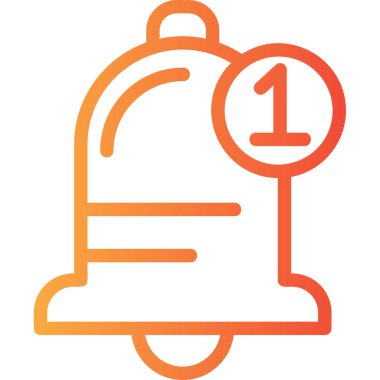 Zil. Web simgesi basit illüstrasyon