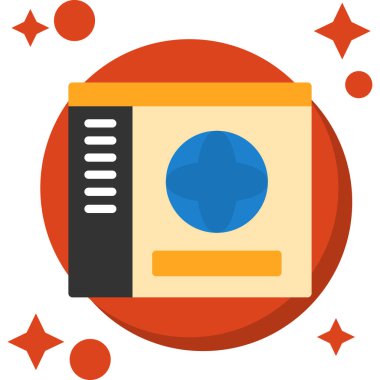 Düz biçimli bilgisayar donanım simgesi