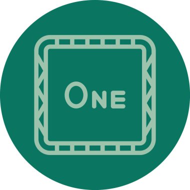 eşsiz harf vektör çizgisi simgesi