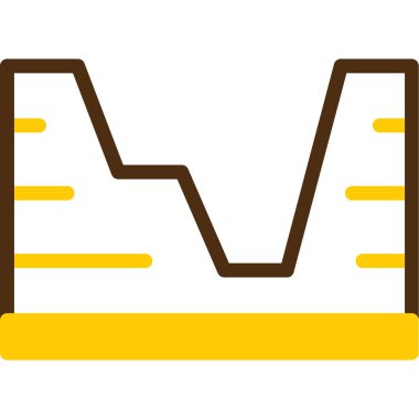 Bar çizelgesi. Web simgesi basit illüstrasyon