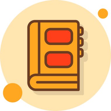 Kitap. Web simgesi basit illüstrasyon