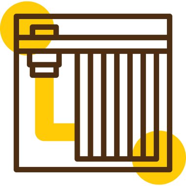 Tek bir izole simgenin vektör illüstrasyonu