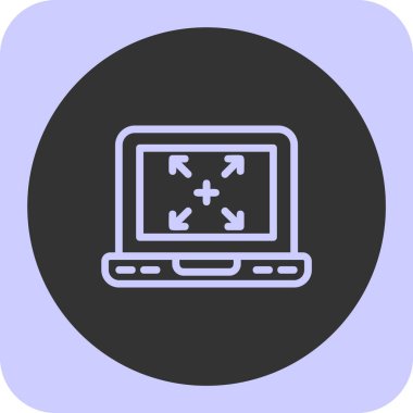 vektör dizüstü simgesi illüstrasyonu