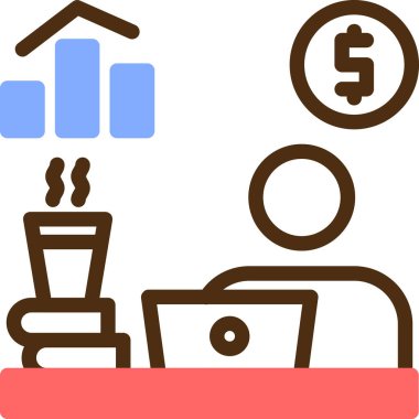 işletme finans para simgesi