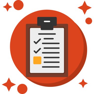 Pano kontrol listesi simgesi, vektör tasarımı