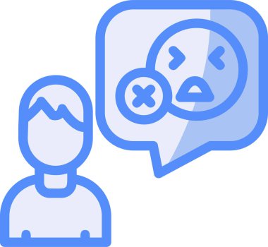 kızgın. Web simgesi basit illüstrasyon