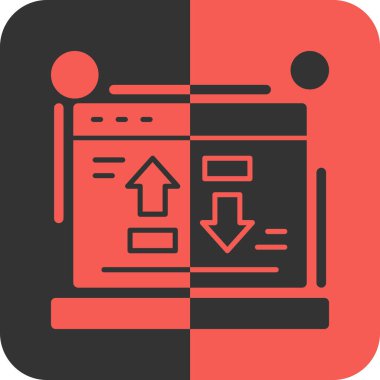 vektör lcd simgesi illüstrasyonu