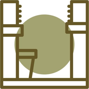 Ahşap çerçevenin vektör çizimi