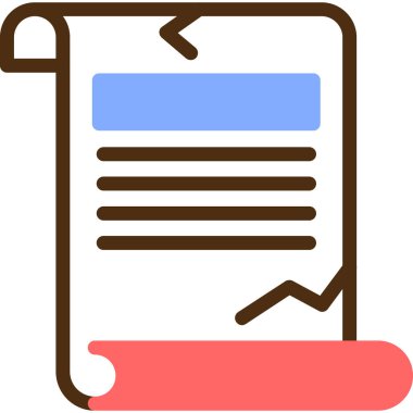 belge dosyası vektörü modern simge basit illüstrasyon