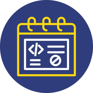 Web geliştirme vektörü simgesi modern ana hatlar