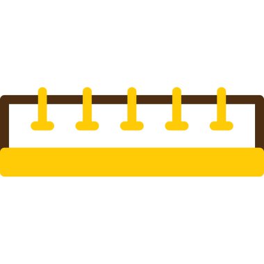 çit düz simge vektör çizim