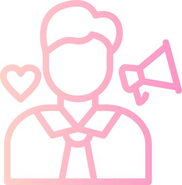 İnsan simgesinin vektör illüstrasyonu