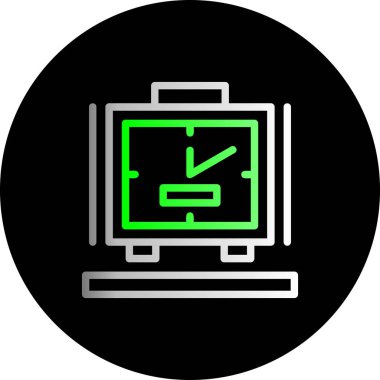 Bir bilgisayarın vektör illüstrasyonu