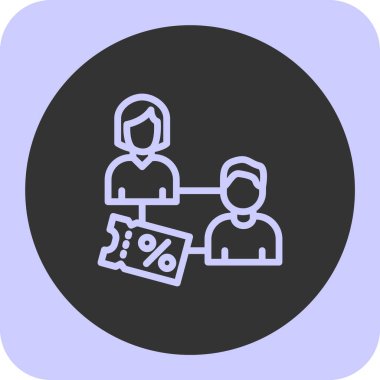 iş ve finans satırı vektör simgesi.