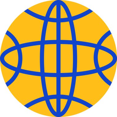 genel ağ simgesi, vektör illüstrasyonu