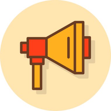 Konuşmacı. Web simgesi basit tasarım