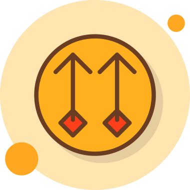 Düz biçimli ok yönü simgesi