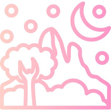 Ağaç. Web simgesi basit illüstrasyon