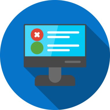 bilgisayar simgesi vektör illüstrasyonu