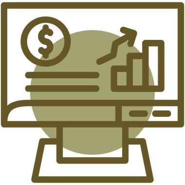 finansal simge vektör illüstrasyonu