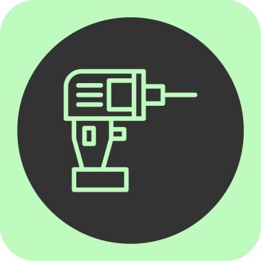 elektrik dolgu simgesi, vektör illüstrasyonu