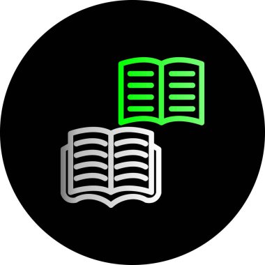 kitap simgesi vektör illüstrasyonu