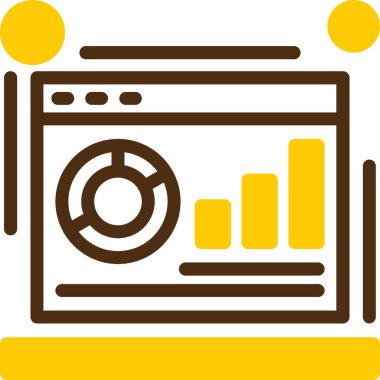 iş grafik çizelgesi simgesi ana hat biçiminde