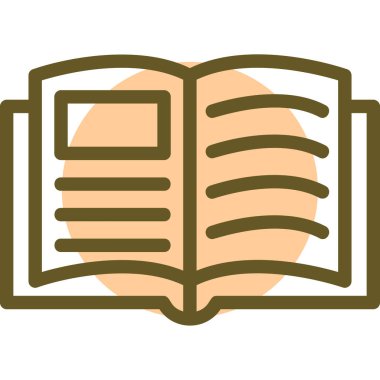 Kitap. Web simgesi vektör illüstrasyonu