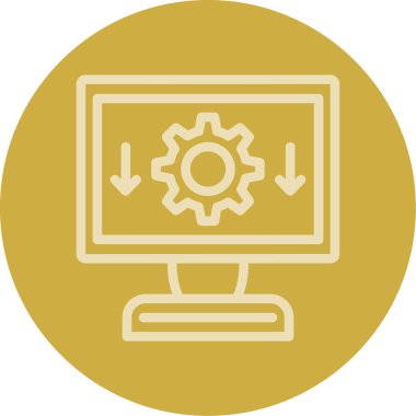 Modern simgenin vektör illüstrasyonu