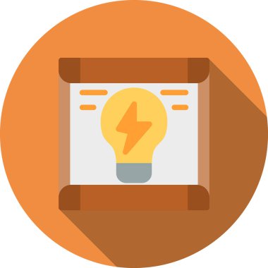 Güç. Web simgesi basit illüstrasyon