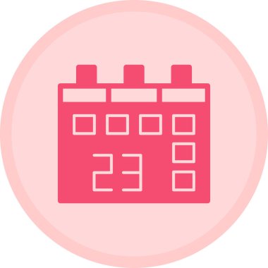 Takvim. Web simgesi basit illüstrasyon