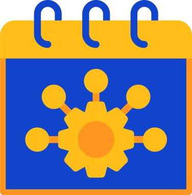 Takvim simgesi vektör illüstrasyonu