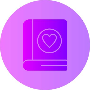 Kalp simgesi, vektör illüstrasyonu basit tasarım