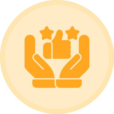 derecelendirme vektörü illüstrasyonunun sembolü olan el ele tutuşan yıldızlar