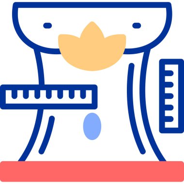 Makine simgesinin vektör illüstrasyonu